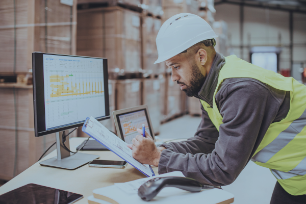 Image of man reviewing paperwork